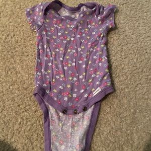 Purple flower onesie